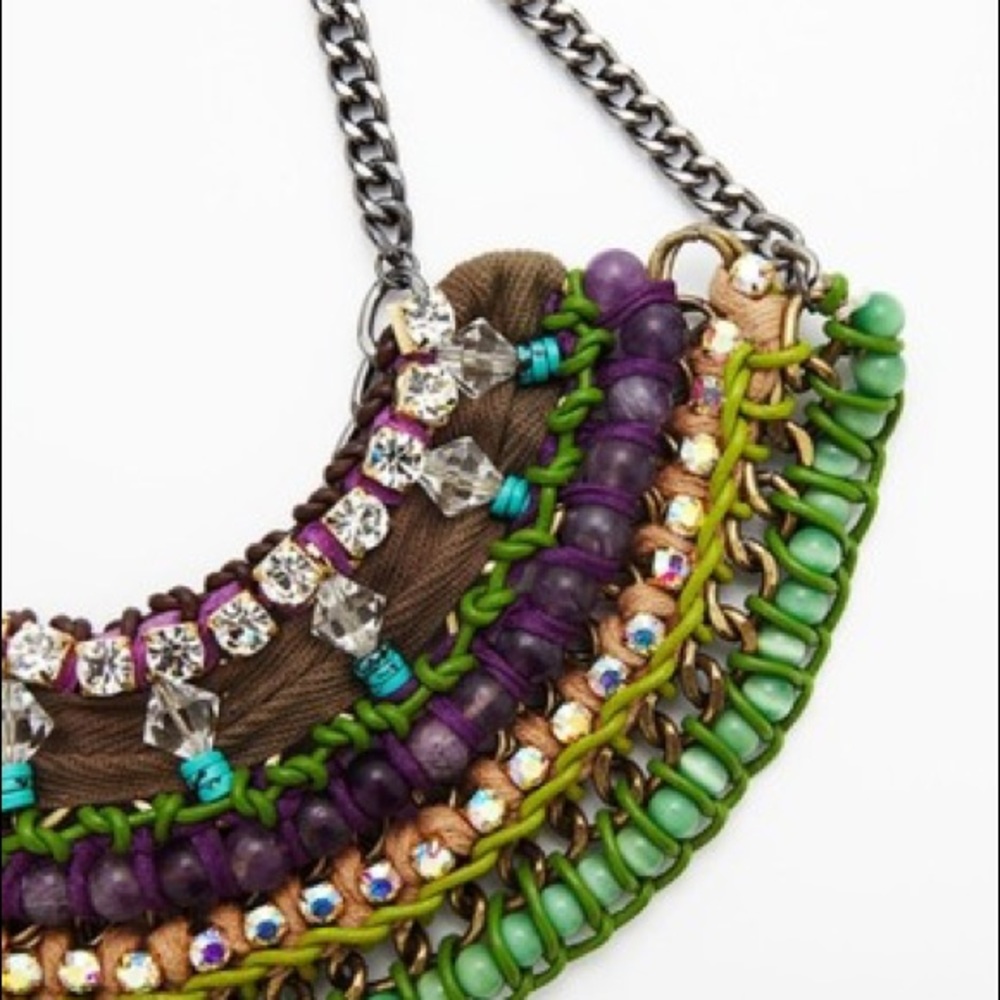 Nicole Miller Multicolored Statement Necklace - image 2